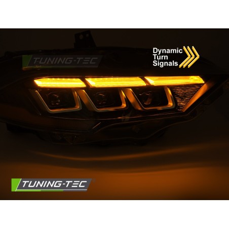 HEADLIGHTS  BLACK fits FORD MUSTANG 18-21