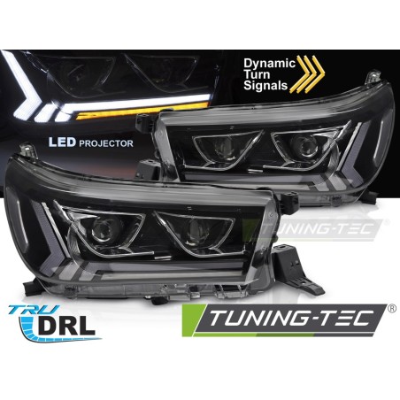 TOYOTA HILUX 16-20 TUBE LED BLACK