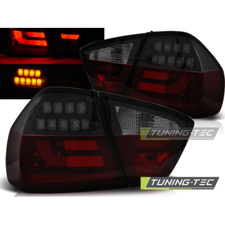 LED BAR TAIL LIGHTS RED SMOKE BLACK fits BMW E90 03.05-08.08 LED BAR TAIL LIGHTS RED SMOKE BLACK fits BMW E90 03.05-08.08