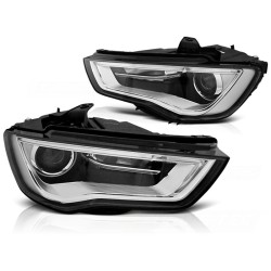 PHARES TUBE LIGHT DRL NOIR pour AUDI A3 8V 12-16