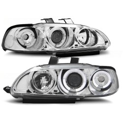 Phares HONDA CIVIC 09.91-08.95 4D ANGEL EYES CHROME