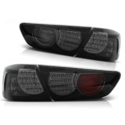 Feux arrière MITSUBISHI LANCER 8 BERLINE 08-11 LED FUMÉ NOIR