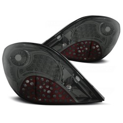 Feux arrière PEUGEOT 207 3D/5D 05.06-06.09 LED FUMÉ
