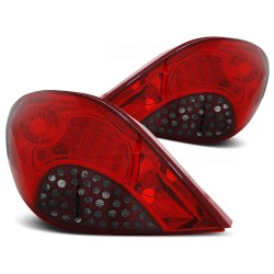 Feux arrière PEUGEOT 207 3D/5D 05.06-06.09 LED FUMÉ ROUGE