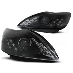 Phares FORD FOCUS 02.08-10 FEUX DE JOUR NOIR