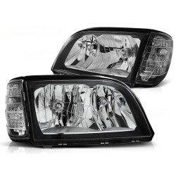 Phares noirs compatibles MERCEDES W140 S-KLASA 03.91-10.98