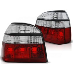 Feux arrière rouge blanc pour VW Golf 3 09.91-08.97 rouge blanc