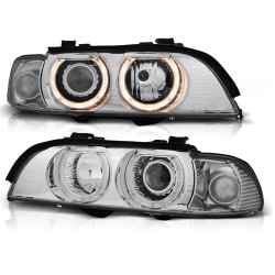 Phares Angel Eyes Chrome pour BMW E39 09.95-06.03