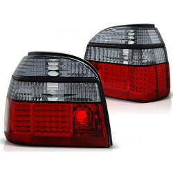 Feux arrière LED rouge fumé pour VW Golf 3 09.91-08.97