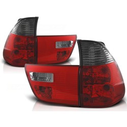 Feux arrière rouge fumé pour BMW X5 E53 09.99-06