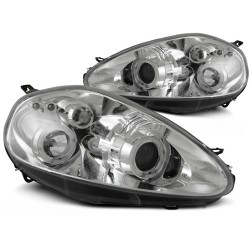 Phares FIAT GRANDE PUNTO 09.05-08 ANGEL EYES CHROME
