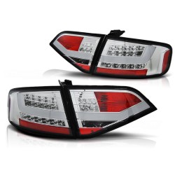 Feux arrière LED chromés pour AUDI A4 B8 08-11 berline