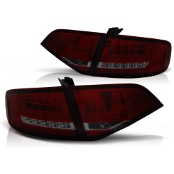 Feux arrière LED rouge fumé pour AUDI A4 B8 08-11