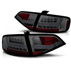 Feux arrière LED fumés compatibles AUDI A4 B8 08-11 berline