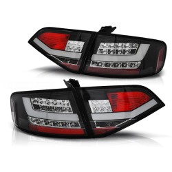 Feux arrière LED noirs pour AUDI A4 B8 08-11 berline