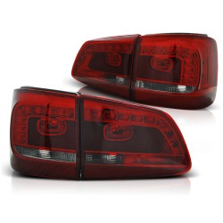 Feux arrière LED rouge fumé pour VW Touran 08.10-