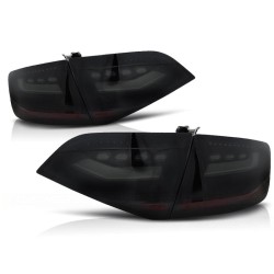 Feux arrière LED fumé noir pour AUDI A4 B8 08-11 berline