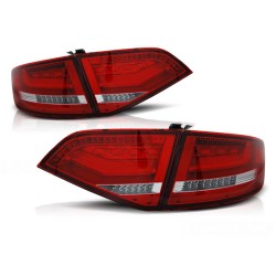 Feux arrière LED rouge blanc pour AUDI A4 B8 08-11 berline