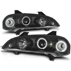 Phares OPEL TIGRA 09.94-12.00 ANGEL EYES NOIR