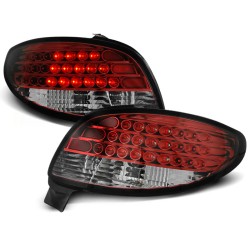 Feux arrière PEUGEOT 206 10.98- LED ROUGE BLANC SEQ