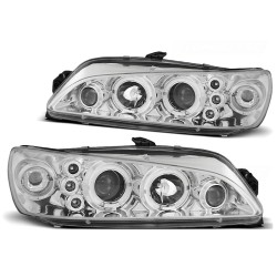 Phares PEUGEOT 306 05.97-03.01 ANGEL EYES CHROME