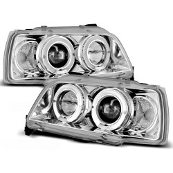 Phares RENAULT CLIO 06.90-95 ANGEL EYES CHROME