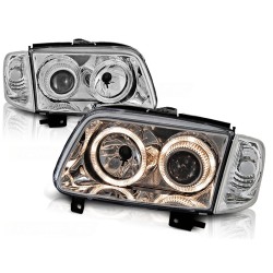 Phares Angel Eyes Chrome pour VW Polo 6N2 10.99-10.01
