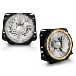 PHARES ANGEL EYES CHROME pour VW GOLF II 2 08.83-08.91