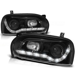 Phares Daylight Noir pour VW Golf 3 09.91-08.97