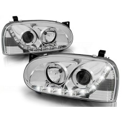 PHARES DIURNES CHROME pour VW GOLF 3 91-97