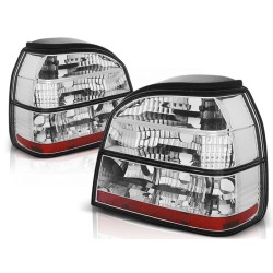 FEUX ARRIÈRE CRYSTAL WHITE pour VW GOLF 3 09.91-08.97