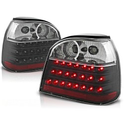 Feux arrière LED noirs pour VW Golf 3 09.91-08.97