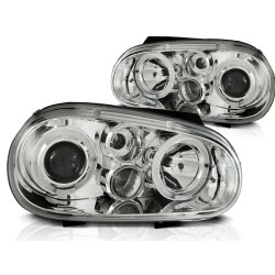 Phares VW GOLF 4 09.97-09.03 ANGEL EYES CHROME