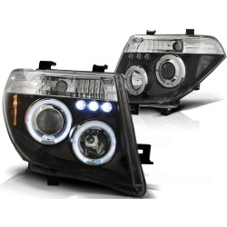 Phares NISSAN NAVARA D40/PATHFINDER 05-10 ANGEL EYES NOIR