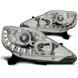 Phares PEUGEOT 107 05-11 Feux de Jour Chrome