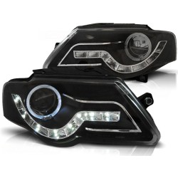 Phares de jour noirs pour VW Passat B6 3C 03.05-10