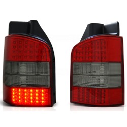 Feux arrière LED rouge fumé pour VW T5 04.03-09
