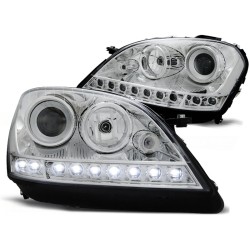 Phares diurnes chromés pour MERCEDES W164 ML M-KLASA 05-07