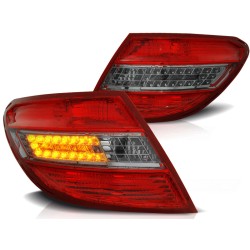 Feux arrière LED rouge fumé pour MERCEDES C-KLASA W204 SEDAN 07-10
