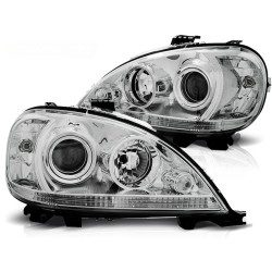 Phares chromés pour MERCEDES W163 ML M-KLASA 09.01-05
