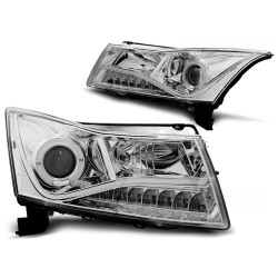 Phares CHEVROLET CRUZE 09-12 feux de jour chrome