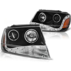 Phares CHRYSLER JEEP GRAND CHEROKEE 99-05.05 Feux de jour noir
