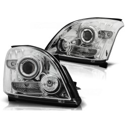 Phares TOYOTA LAND CRUISER 120 03-09 ANGEL EYES CHROME CCFL
