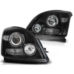 Phares TOYOTA LAND CRUISER 120 03-09 ANGEL EYES NOIR CCFL