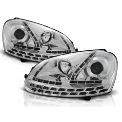 PHARES DIURNES CHROME pour VW GOLF 5 03-08