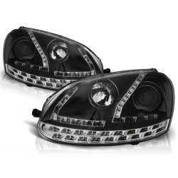 Phares de jour noirs pour VW Golf 5 03-08