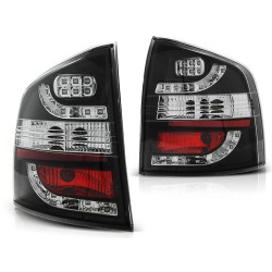 Feux arrière LED noirs pour SKODA OCTAVIA II KOMBI 04-12