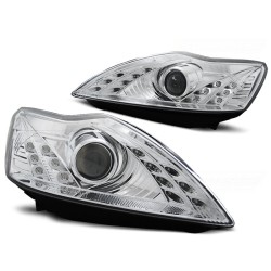 Phares FORD FOCUS 02.08-10 FEUX DE JOUR CHROME
