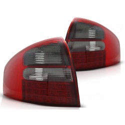 Feux arrière LED rouge fumé pour AUDI A6 05.97-05.04 berline
