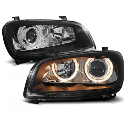 Phares noirs Yeux d'ange Toyota RAV4 06.94-06.00